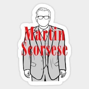 A Portrait of Martin Scorsese Sticker